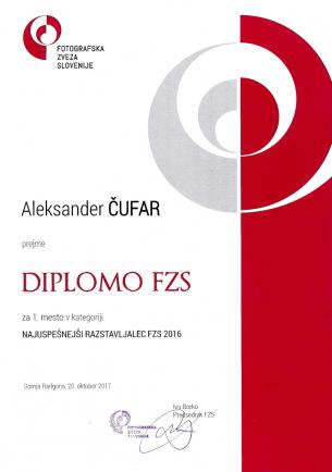 NAJ RAZSTAVLJALEC FZS  2016AA