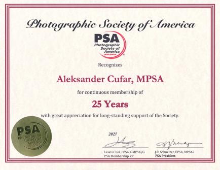 PSA 25 YEARS-2025-1-AA